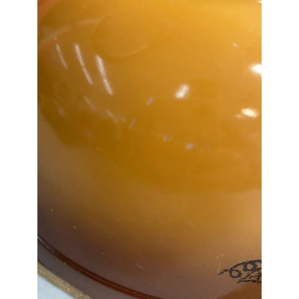 Pyrex Old Orchard 403 Mixing Bowl Fruit Gold Ombre Brown 2 1/2 qt So Nice
